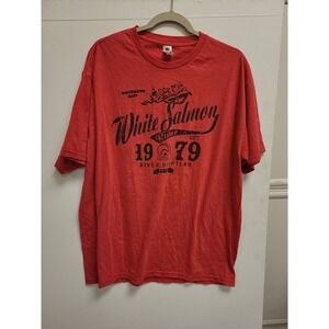 Spectra Apparel White Salmon River Drifters T-Shirt Mens XL Whitewater‎ Raft